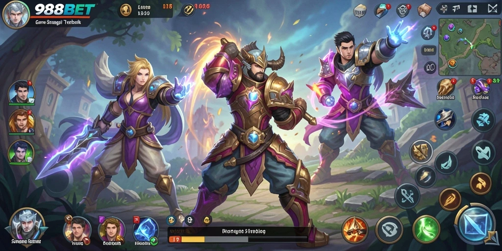 Tangkapan layar permainan 988BET menampilkan aksi dan strategi mendalam.