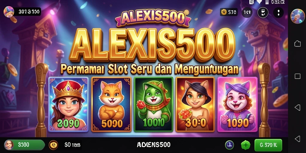 Tampilan gameplay Slot yang menarik dan seru di ALEXIS500.