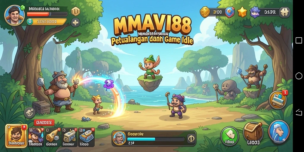 Tampak gameplay menarik AMAVI88 dengan fitur Idle yang menyenangkan.