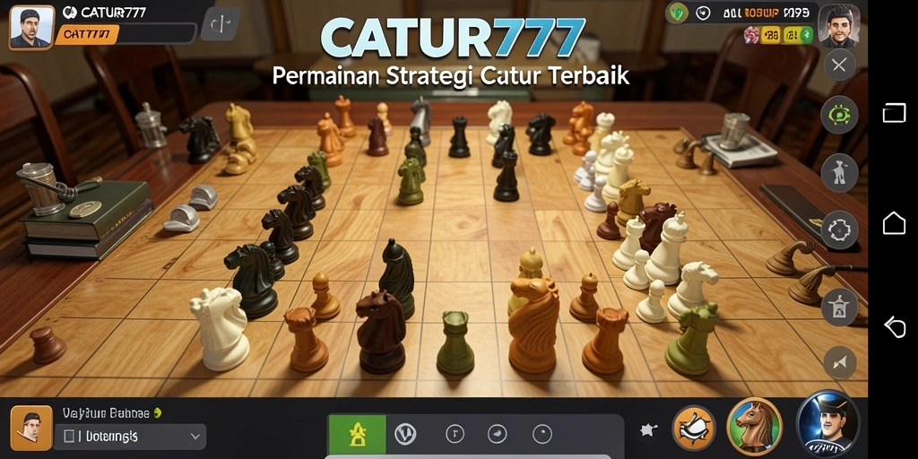 Tampilan gameplay CATUR777 yang strategis dan menarik.