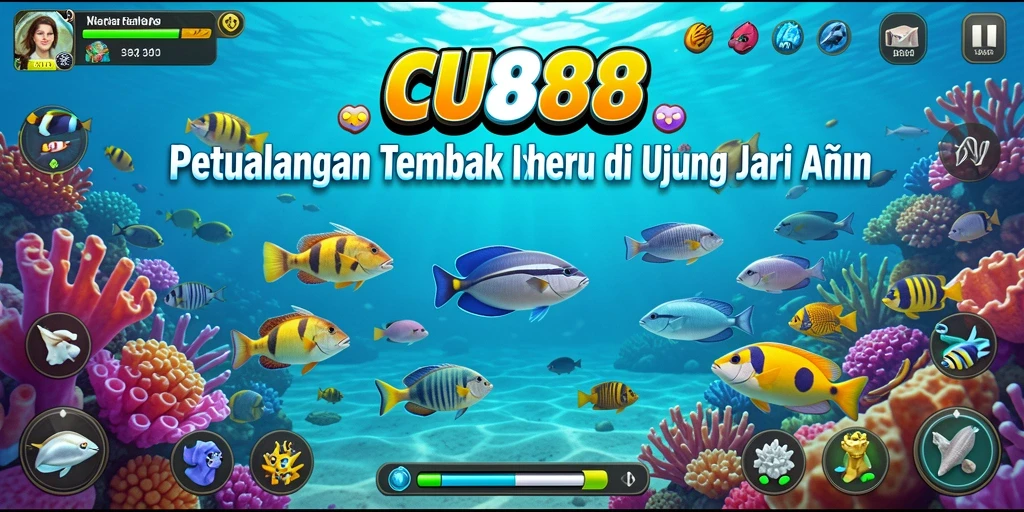 Tangkapan layar CU888 menampilkan momen menembak ikan yang seru dan penuh warna.