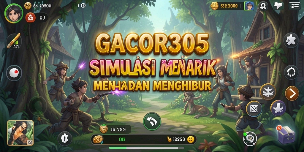 Tampilan gameplay GACOR305 menampilkan aksi simulasi yang seru dan interaktif.