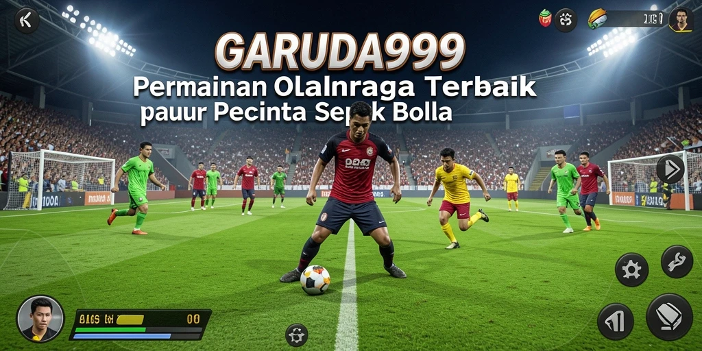 Tampilan menarik dari gameplay sepak bola GARUDA999 yang seru.