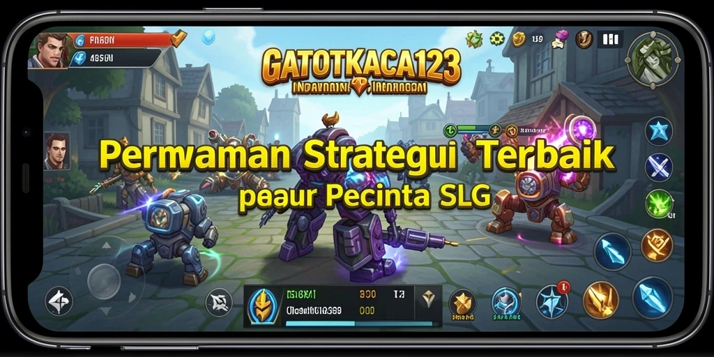 Screenshot gameplay GATOTKACA123 menampilkan pertempuran strategi yang menegangkan.