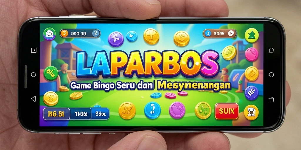 Tampilan screenshot utama LAPARBOS saat gameplay Bingo yang seru.