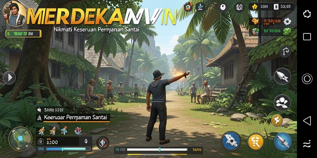 Screenshot <strong>MERDEKAWIN</strong> menunjukkan gameplay yang menarik dan interaktif.