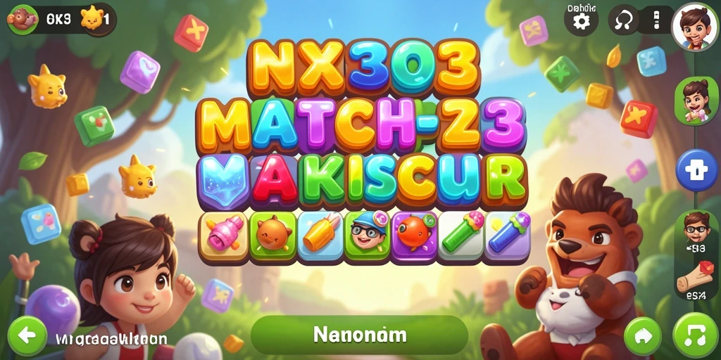 Gameplay seru NX303 dengan grafis menawan dan tantangan Match-3.