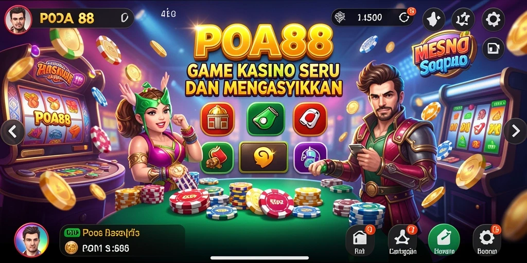 Screenshot POA88 menunjukkan pengalaman bermain Kasino yang mengasyikkan.