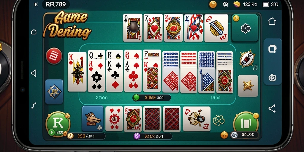 Screenshot gameplay RR789 yang menampilkan serunya permainan Domino.