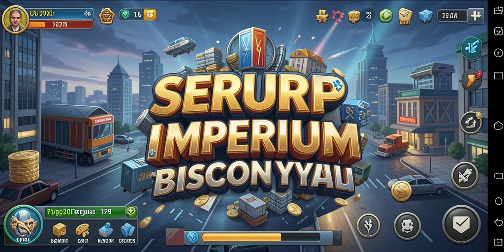 Tangkapan layar gameplay SERURP yang menunjukkan manajemen bisnis yang menantang.