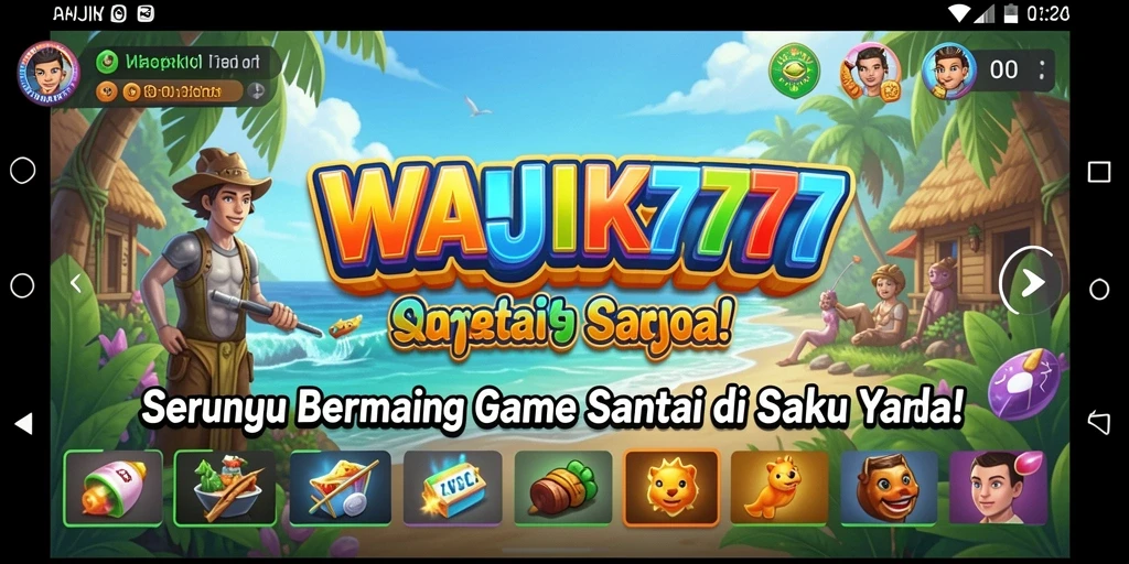 Tampilan gameplay santai di WAJIK777 yang menarik.